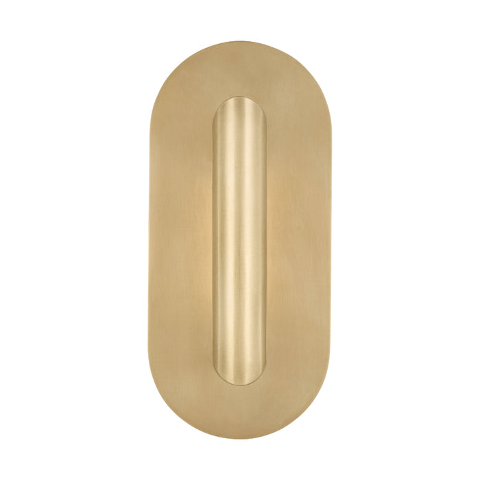 Visual Comfort KWWS492 Fielle 8" Tall LED Wall Sconce - Hand Rubbed Antique Brass