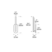 Visual Comfort KWWS493 Fielle 21" Tall LED Wall Sconce