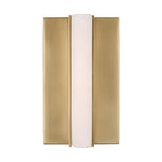 Visual Comfort KWWS712 Linea 5" Tall LED Wall Sconce - Hand Rubbed Antique Brass