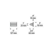 Visual Comfort KWWS712 Linea 5" Tall LED Wall Sconce