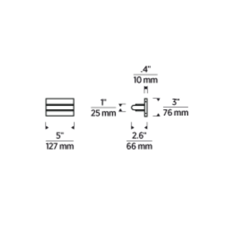 Visual Comfort KWWS712 Linea 5" Tall LED Wall Sconce