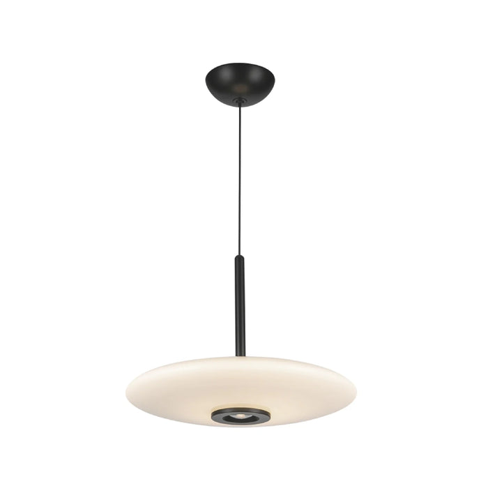 Kuzco PD37018-3WCCT-UNV Kyoto 18" LED Pendant, 3CCT Selectable - Black/Glossy Opal