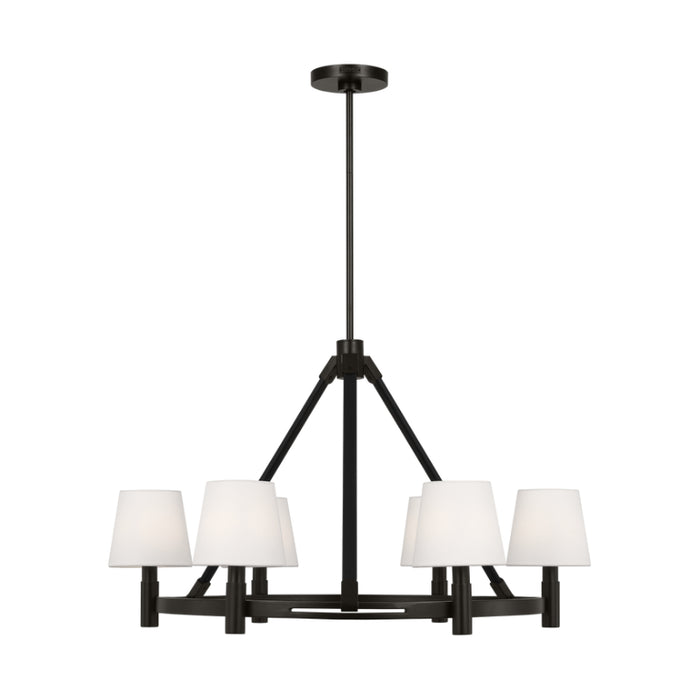 Visual Comfort LC1246 Grayson 6-lt 32" Large Chandelier - Aged Iron