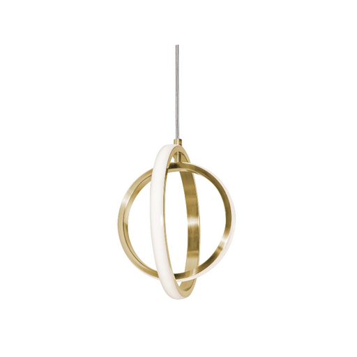 AFX LCKP09L30D1 LCKP Series Lock 2-lt 9" LED Pendant-Satin Brass