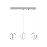 AFX LCKP09L30D1 LCKP Series Lock 6-lt 36" LED Multi Linear Pendant, Satin Nickel