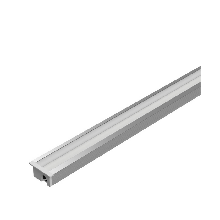 WAC LED-T-CH 5-ft Aluminum Channel Angled Recessed Mount - Aluminum