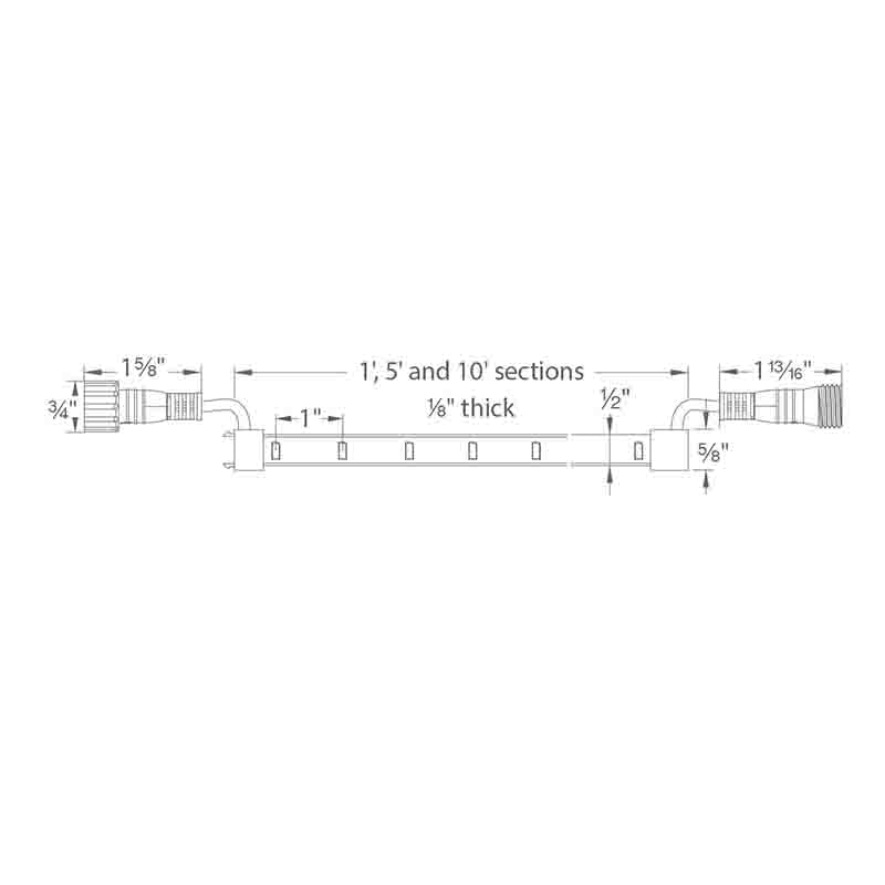 WAC LED-TO24 InvisiLED Pro Outdoor 24V Outdoor LED Tape Light