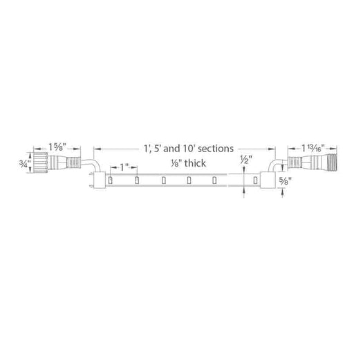 WAC LED-TO24 InvisiLED Pro Outdoor 24V Outdoor LED Tape Light