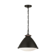 Visual Comfort LP1111 Hayward 1-lt 13" Medium Pendant - Aged Iron