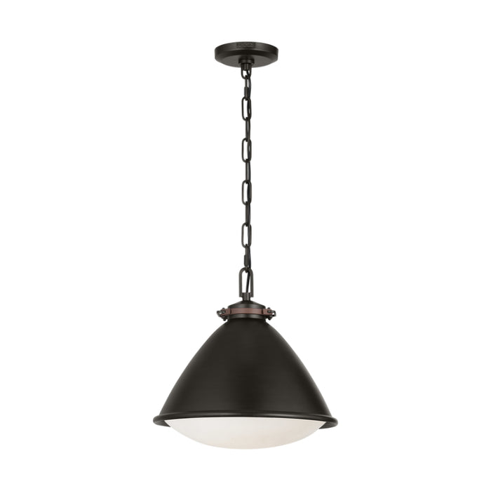 Visual Comfort LP1111 Hayward 1-lt 13" Medium Pendant - Aged Iron