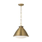 Visual Comfort LP1111 Hayward 1-lt 13" Medium Pendant - Time Worn Brass