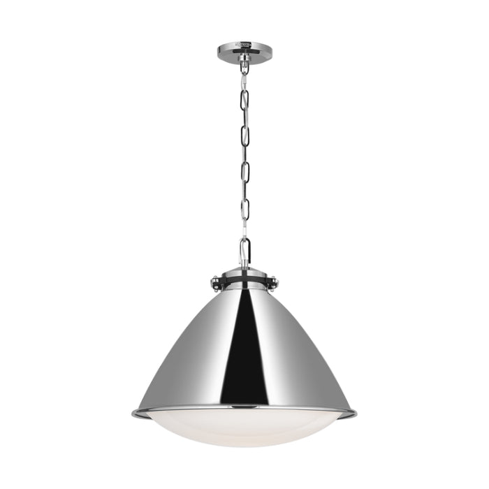 Visual Comfort LP1121 Hayward 1-lt 18" Large Pendant - Polished Nickel