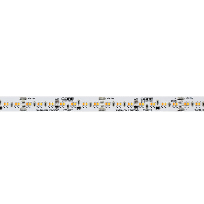 Core LSM55WD 1-ft 24V LED Indoor Auto Warm-Dim Flexible Strip, 5.5W/ft