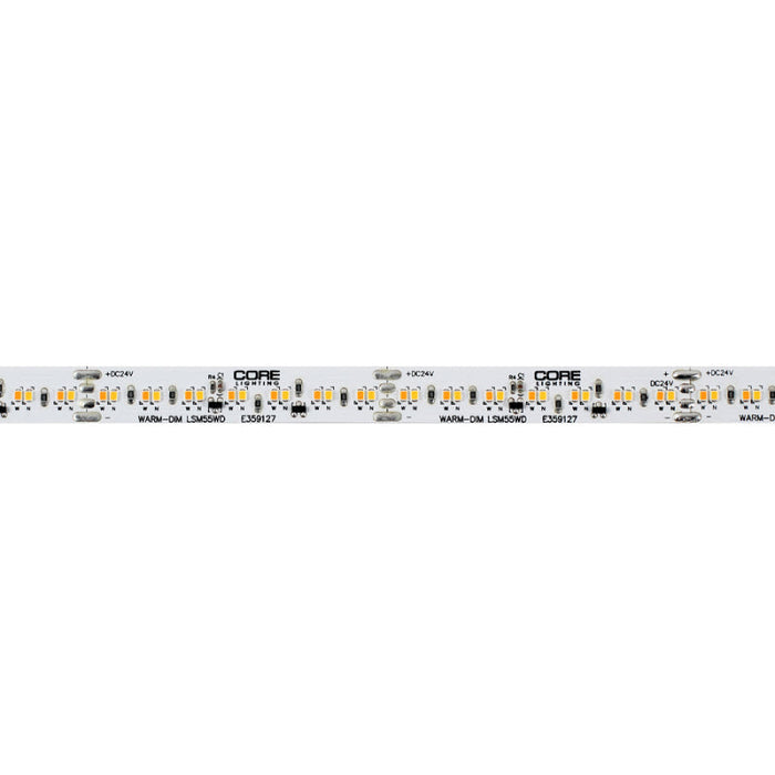Core LSM55WD 50-ft 24V LED Indoor Auto Warm-Dim Flexible Strip, 5.5W/ft