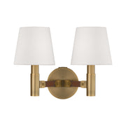 Visual Comfort LW1152 Grayson 2-lt 13" Wall Sconce - Time Worn Brass