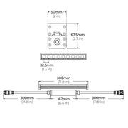 Core LWW120-MP 12" 9W Medium Power Linear LED Wall Washer, 120V-277V