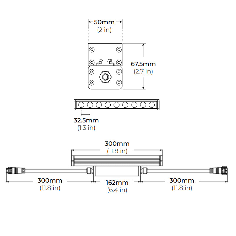 Core LWW120-MP 12" 9W Medium Power Linear LED Wall Washer, 120V-277V