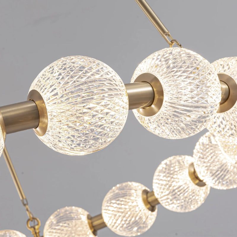 Alora CH321032-UNV-010 Marni 32" LED Chandelier - Natural Brass
