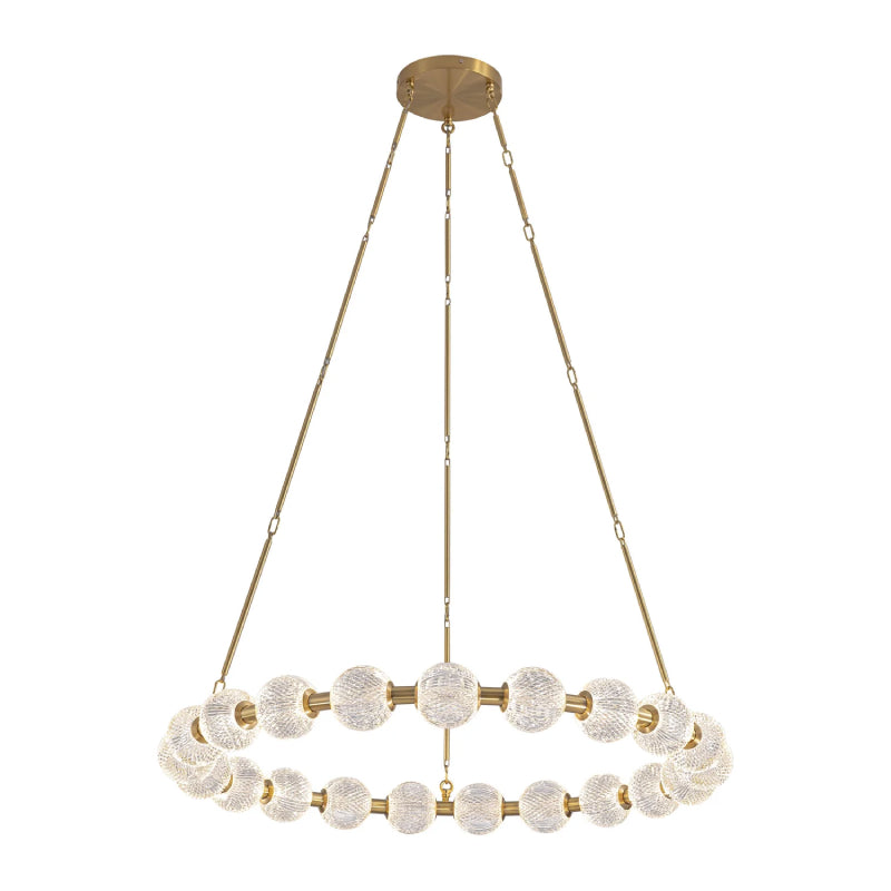 Alora CH321041-UNV-010 Marni 41" LED Chandelier - Natural Brass
