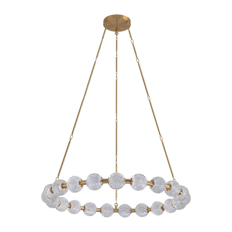 Alora CH321041-UNV-010 Marni 41" LED Chandelier - Natural Brass