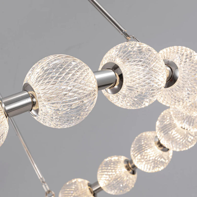 Alora CH321041-UNV-010 Marni 41" LED Chandelier - Polished Nickel
