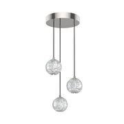 Alora MP321203 Marni 3-lt 11" LED Pendant - Polished Nickel