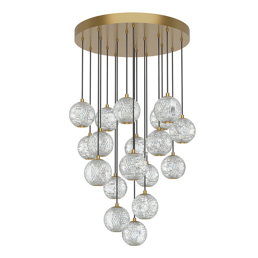 Alora MP321218 Marni 21" LED Pendant - Natural Brass