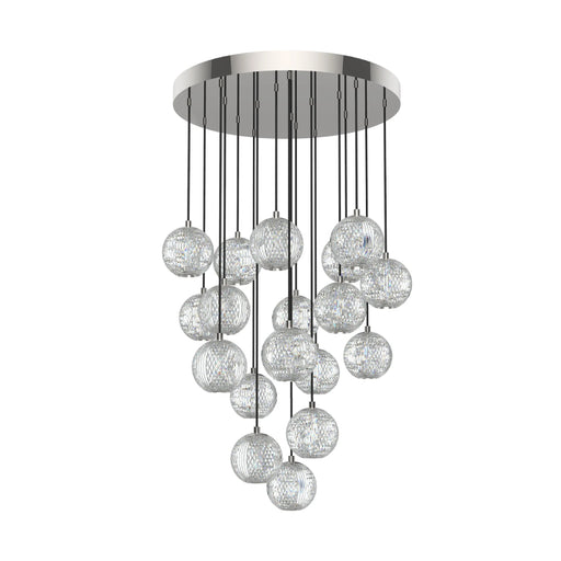 Alora MP321218 Marni 21" LED Pendant - Polished Nickel