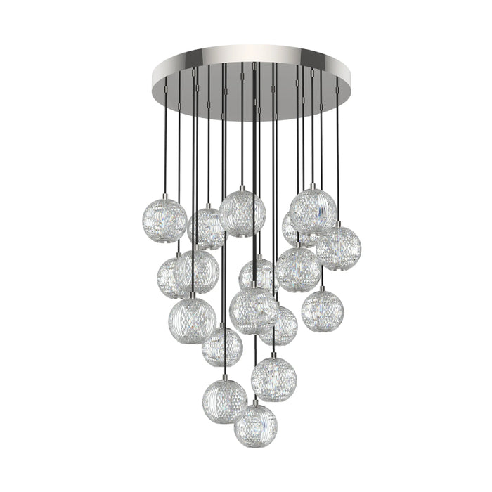 Alora MP321218 Marni 21" LED Pendant - Polished Nickel