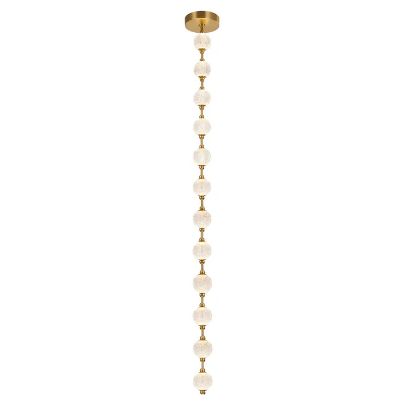 Alora PD321712 Marni 87" LED Pendant - Natural Brass