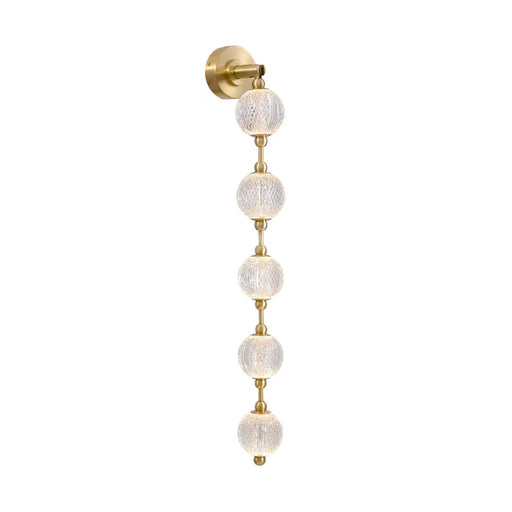 Alora WV321005-UNV-010 Marni 38" Tall LED Wall Sconce - Natural Brass