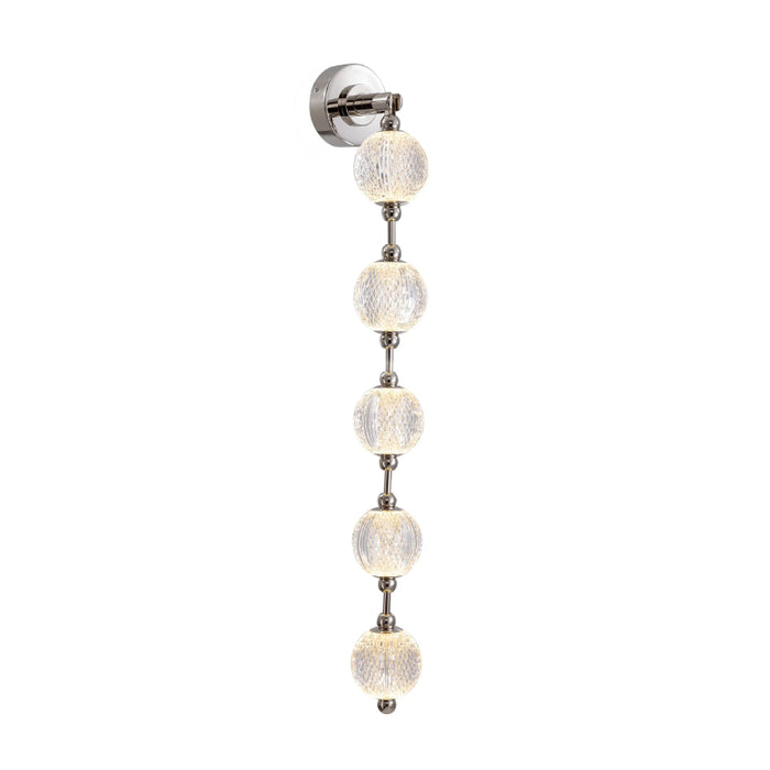 Alora WV321005-UNV-010 Marni 38" Tall LED Wall Sconce - Polished Nickel