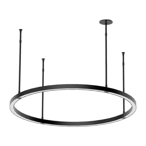 Visual Comfort MDCH538 Stagger 30" LED Chandelier - Nightshade Black