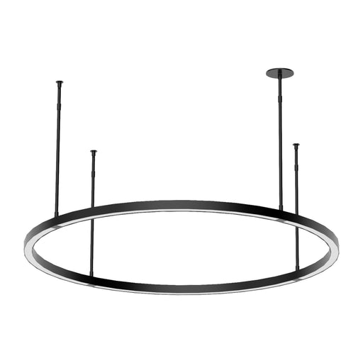 Visual Comfort MDCH539 Stagger Ring 36" LED Chandelier - Nightshade Black