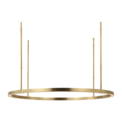 Visual Comfort MDCH539 Stagger Ring 36" LED Chandelier - Hand Rubbed Antique Brass