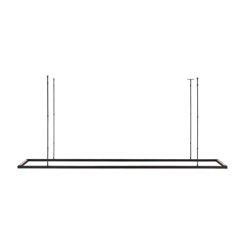 Visual Comfort MDLS186 Stagger Halo 84" LED Uplight Linear Suspension - Nightshade Black