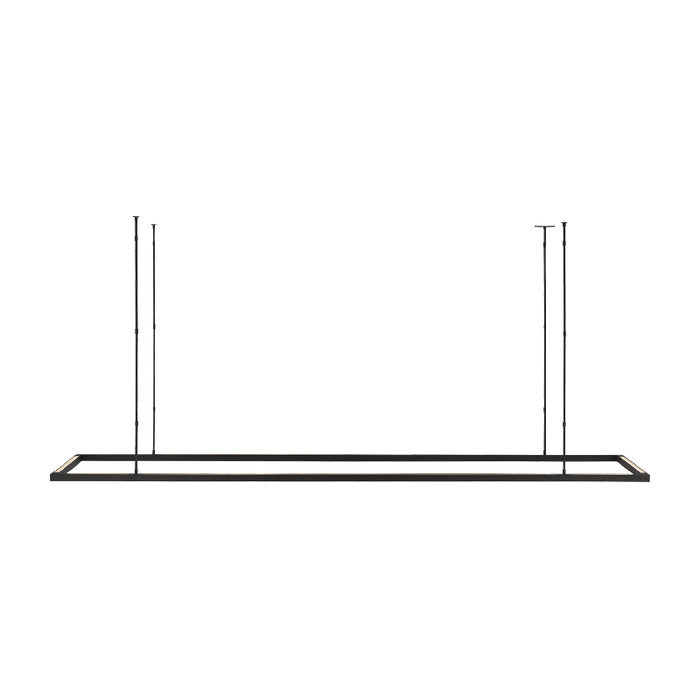 Visual Comfort MDLS186 Stagger Halo 84" LED Uplight Linear Suspension - Nightshade Black