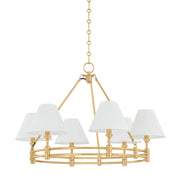 Hudson Valley MDS1800 Howard 6-lt 33" Chandelier - Aged Brass