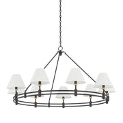 Hudson Valley MDS1801 Howard 9-lt 50" Chandelier - Aged Brass/Distressed Bronze