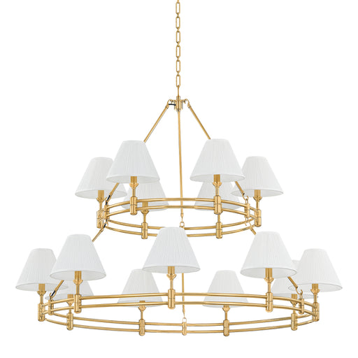 Hudson Valley MDS1802 Howard 15-lt 50" Chandelier - Aged Brass