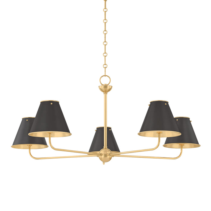 Hudson Valley MDS2000 Burghley 5-lt 43" Chandelier - Distressed Bronze