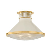 Hudson Valley MDS2403 Highclere 1-lt 18" Flush Mount - Off-White