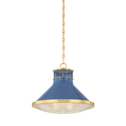 Hudson Valley MDS2405 Highclere 1-lt 18" Pendant - Soft French Blue