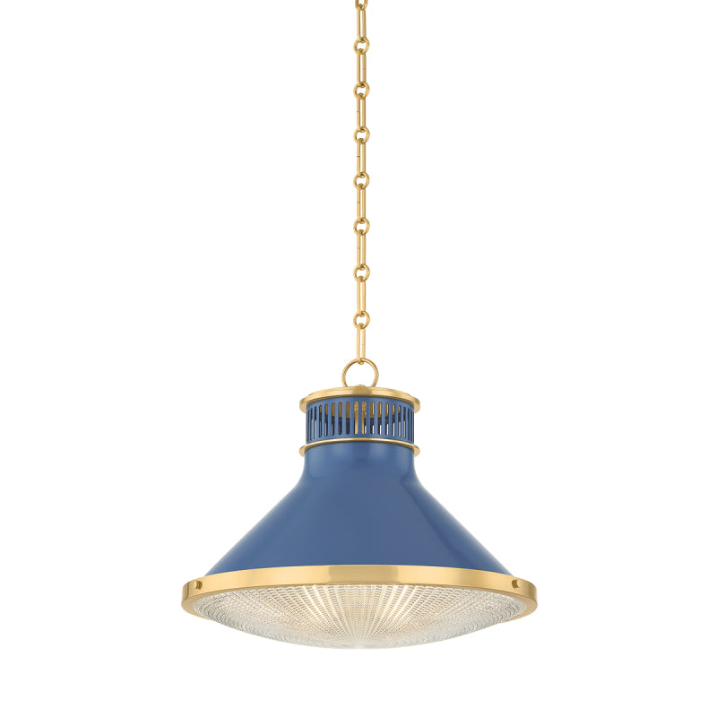 Hudson Valley MDS2405 Highclere 1-lt 18" Pendant - Soft French Blue