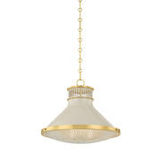 Hudson Valley MDS2405 Highclere 1-lt 18" Pendant - Off-White