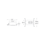 WAC MT-3LD211NA Mini LED Multiple Spots 2 Light New Construction Housing with Light Engine and Trim