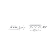 WAC MT-3LD311R Mini LED Multiple Spots 3 Light Remodel Housing with Light Engine and Trim