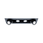 WAC MT-4415T Silo Multiples 4 Light Non-IC Rated Housing with Light Engine and Trim - Black/Black