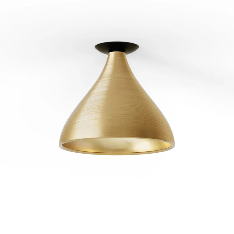 Pablo Designs Swell Medium 12" LED Flush Mount - Brass