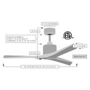 Matthews Fan Mollywood 60" Ceiling Fan